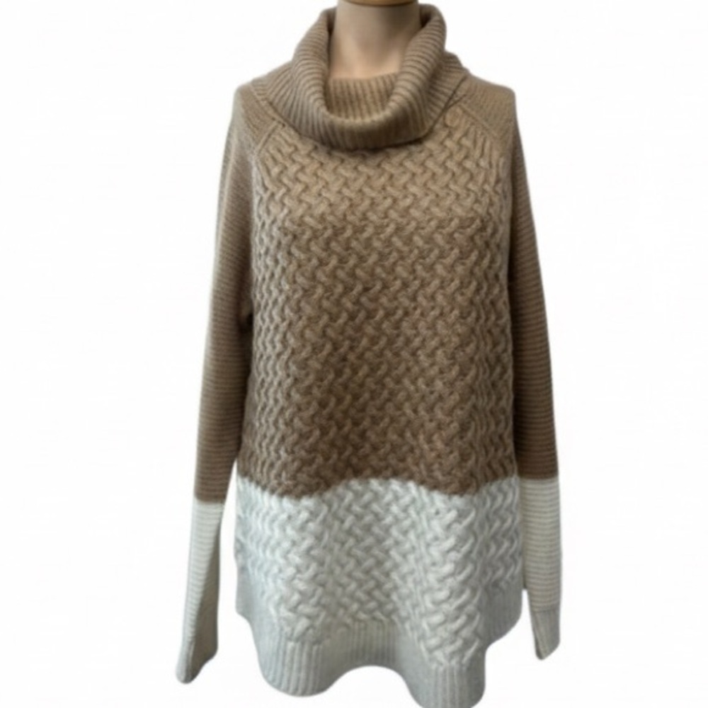 It’s our time cowl neck sweater/large/guc